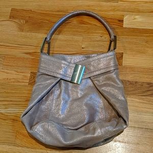 Kooba metallic leather shoulder bag